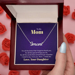 Custom Name Necklace - For Mom From Daughter